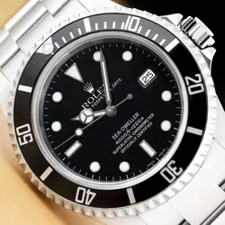 2006 ROLEX MENS SEA-DWELLER DATE 16600T STAINLESS STEEL 40MM BLACK OYSTER WATCH