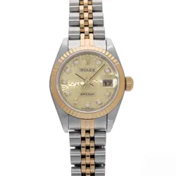 ROLEX DATEJUST 79173G CHAMPAGNE COMPUTER/DIAMOND WATCH 676978