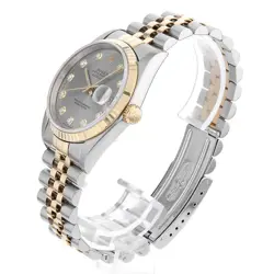 ROLEX DATEJUST 10P DIAMOND 16233G GREY T 948970