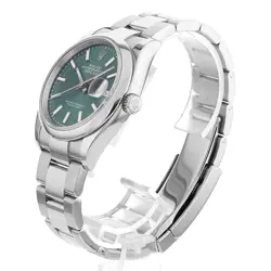 ROLEX DATEJUST 36 126200 MINT GREEN 3 ROW OYSTER  910282