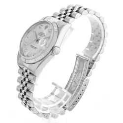 ROLEX DATEJUST 10P DIAMOND 16234NG WHITE SHELL P 948683