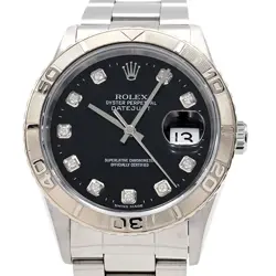 ROLEX DATEJUST THUNDERBIRD 16264 G Y DIAMOND INDEX BLACK AUTOMATIC 865537