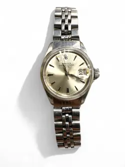 ROLEX DATE LADY OYSTER PERPETUAL REF. 6516 26MM SILVER DIAL AUTOMATIC