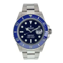 ROLEX SUBMARINER 18K WHITE GOLD BLACK DIAL 41MM AUTOMATIC MEN'S WATCH 126619