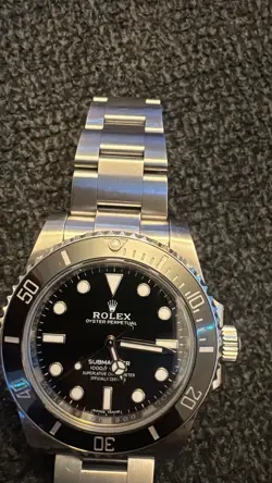 ROLEX SUBMARINER 114060 SILVER OYSTER BRACELET WITH BLACK BEZEL 40MM 2018