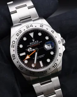 ROLEX EXPLORER II BLACK DIAL 226570 FULL SET