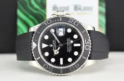 ROLEX - 18kt White Gold Yachtmaster 42mm Oysterflex Strap 226659 - SANT BLANC