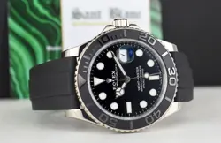 ROLEX - 18kt White Gold Yachtmaster 42mm Oysterflex Strap 226659 - SANT BLANC