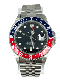 ROLEX OYSTER PERPETUAL DATE GMT-MASTER II STAINLESS STEEL MEN'S WATCH, 16700