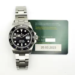 2023 ROLEX SUBMARINER DATE, 126610LN, 41MM, STEEL, BLACK DIAL, OYSTER BRACELE...