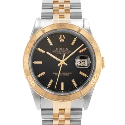 ROLEX DATEJUST TURN-O-GRAPH 16263 STEEL YELLOW GOLD JUBILEE MENS WATCH 1990