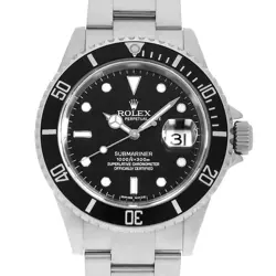 ROLEX SUBMARINER DATE 16610 BLACK Z NUMBER SECOND HAND MENS