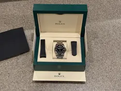 ROLEX AIR-KING 2024 126900 40MM WITH A RUBBER B CUSTOM STRAP