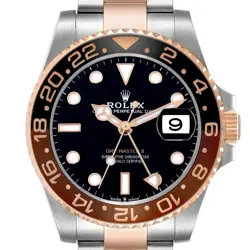 ROLEX GMT MASTER II ROOT BEER BEZEL STEEL ROSE GOLD MENS WATCH 126711 BOX CARD