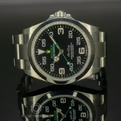 ROLEX AIR-KING 126900 SILVER OYSTER BRACELET WITH SILVER BEZEL FULL SET
