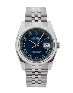 ROLEX DATEJUST 36 / BLUE ROMAN DIAL / 2019 / 116234