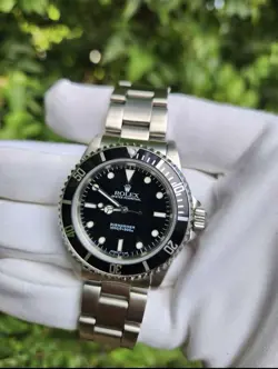 ROLEX SUBMARINER 14060 NO DATE 40MM STAINLESS BLACK DIAL 1996 WATCH EXTRA LINK