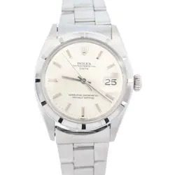 ROLEX OYSTER PERPETUAL 34MM SILVER DIAL WATCH 1501