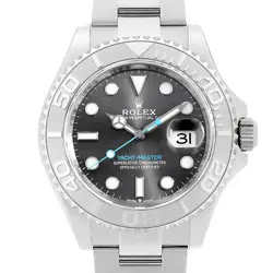 ROLEX YACHT MASTER 40 126622 SLATE DARK RHODIUM/GREY RANDOM NUMBER SECOND HA...