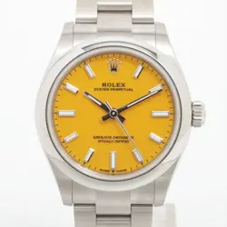 ROLEX OYSTER PERPETUAL 277200 SS SS AT YELLOW-FACE 2 EXTRA LINKS