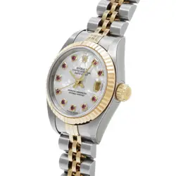 WHITE SHELL/RUBY WATCH