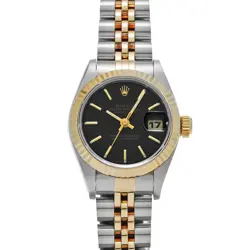 ROLEX DATEJUST 69173 BLACK WATCH 676469