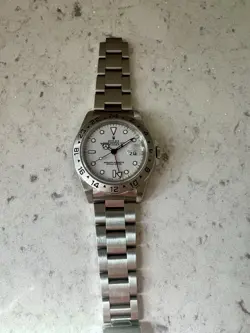 ROLEX EXPLORER 2 II 16570 GMT POLAR WHITE PORCELAIN DIAL