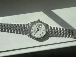 ROLEX 16030 DATEJUST BUCKLEY ROMAN WHITE DIAL QUICK SET