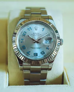ROLEX - 18KT WHITE GOLD & OYSTERSTEEL DATEJUST II - RHODIUM ARABIC DIAL 116334