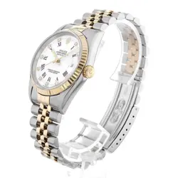 ROLEX DATEJUST 10P DIAMOND 16233G WHITE CENTER ROMA W 864967