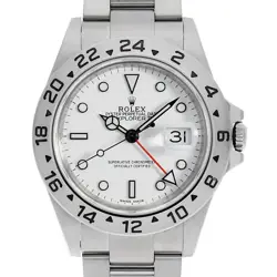 ROLEX EXPLORER II 16570 WHITE V NUMBER SECOND HAND MENS