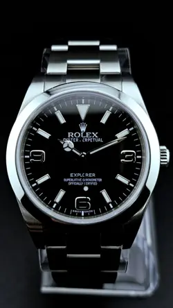 ROLEX EXPLORER 39MM MK1 BLACK DIAL (214270)