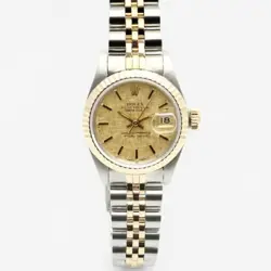 ROLEX DATEJUST 26 WOMEN'S COMBINATION WATCH 69173 BOUCLE INDEX 1987 139581039