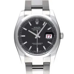 ROLEX DATEJUST 116200 BLACK WATCH 677193