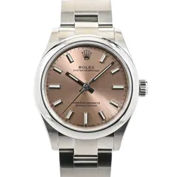 ROLEX OYSTER PERPETUAL 31 277200 PINK CASE SIZE 31MM LADIES USED WATCH #631230