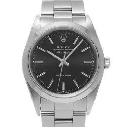 ROLEX AIR KING 14000 BLACK CASE SIZE 3434MM MEN'S USED WATCH #625430