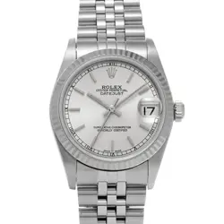 ROLEX DATEJUST 78274 SILVER CASE SIZE 3131MM UNISEX USED WATCH #611230
