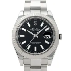 ROLEX 116334 BLACK MEN'S USED WATCH #611630