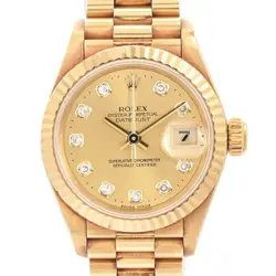 ROLEX DATEJUST 69178G YELLOW CASE SIZE 26MM LADIES USED WATCH #611330