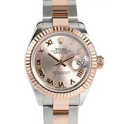 ROLEX DATEJUST 28 279171/OYS PINK CASE SIZE 28MM LADIES USED WATCH #61030