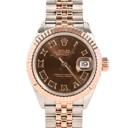 ROLEX DATEJUST 28 279171/J BROWN CASE SIZE 28MM LADIES USED WATCH #61130