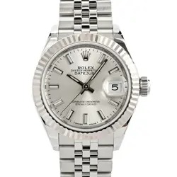 ROLEX DATEJUST 28 279174/J SILVER CASE SIZE 28MM LADIES USED WATCH #61230