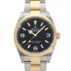 ROLEX 124273 BLACK MEN'S USED WATCH #62730
