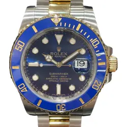 ROLEX SUBMARINER 116613LB BLUE CASE SIZE 40MM X 40MM MEN'S USED WATCH #621130