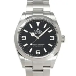 ROLEX 124270 BLACK MEN'S USED WATCH #62830