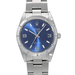 ROLEX AIR KING 14010M BLUE CASE SIZE 3434MM MEN'S USED WATCH #61330