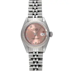 ROLEX DATEJUST 69174 PINK CASE SIZE 2626MM LADIES USED WATCH #614730