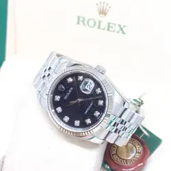 ROLEX 36MM BLACK JUBILEE DIAMONDS DATEJUST  116234 (M SERIES)