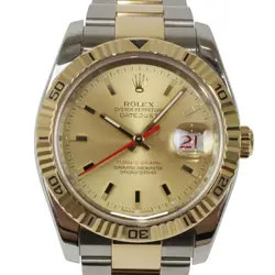 ROLEX DATEJUST TURN-O-GRAPH 116263 GOLD CASE SIZE 36MM MEN'S USED WATCH #61630