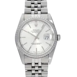 ROLEX DATEJUST 16220 SILVER CASE SIZE 3636MM MEN'S USED WATCH #61830